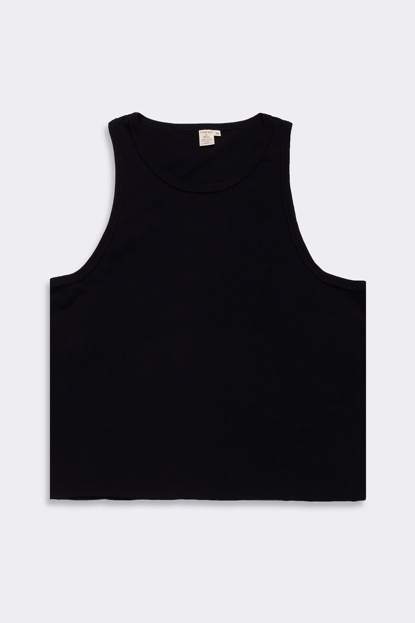 Men's Organic Tank Top in Black sold by Harvest and Mill