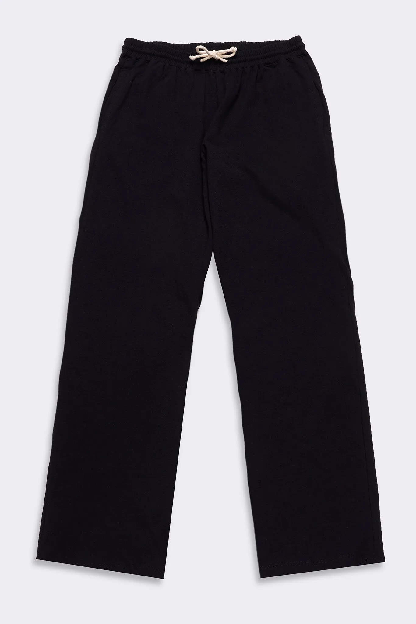 Women's Organic Straight Leg Lounge Pants in Black sold by Harvest and Mill product image thumbnail 2