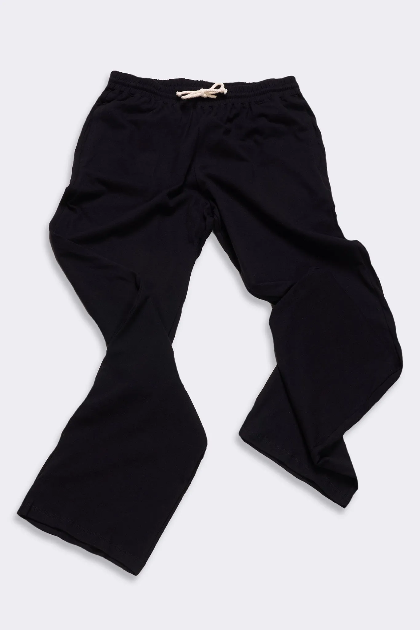 Women's Organic Straight Leg Lounge Pants in Black sold by Harvest and Mill product image thumbnail 3