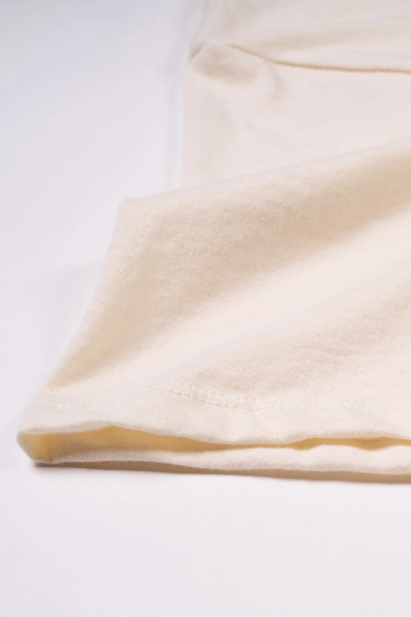 Men's Organic V-Neck Tee in Natural sold by Harvest and Mill product image thumbnail 4