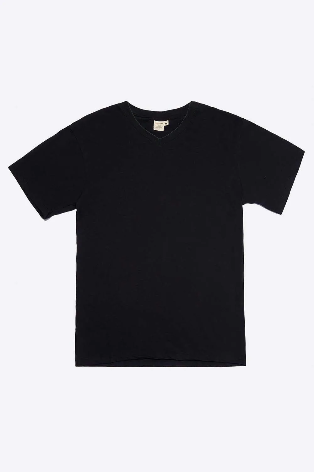 Men's Organic V-Neck Tee in Black sold by Harvest and Mill product image thumbnail 2