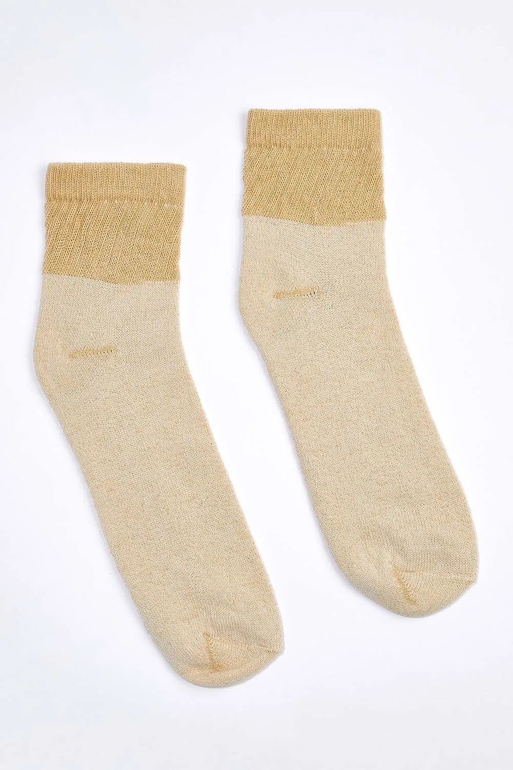 Men's 3 Pack Organic Cotton Socks Tan-Green Ankle sold by Harvest and Mill product image thumbnail 2