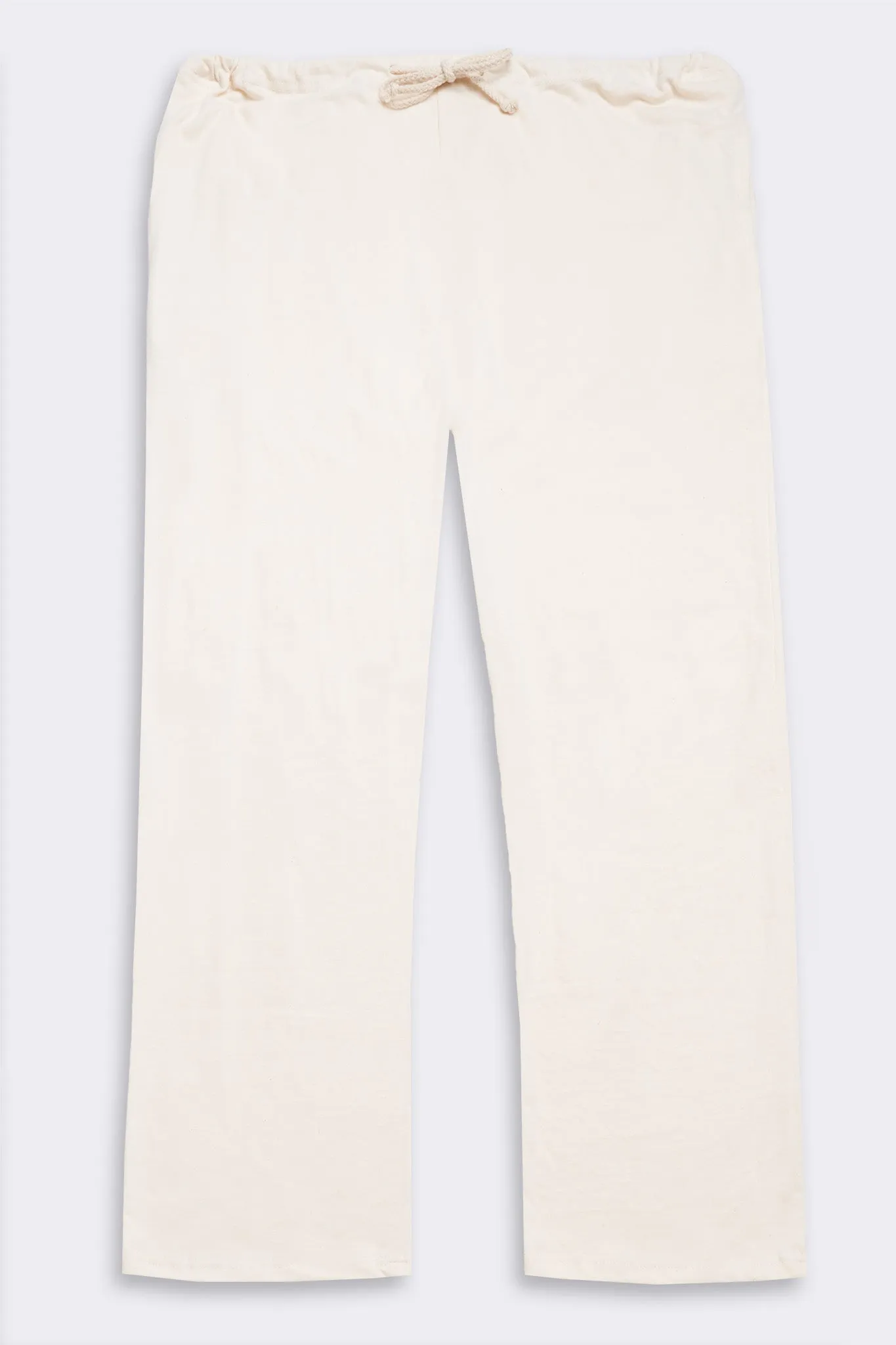 Men's Organic Drawstring Only Lounge Pants in Natural sold by Harvest and Mill product image thumbnail 2
