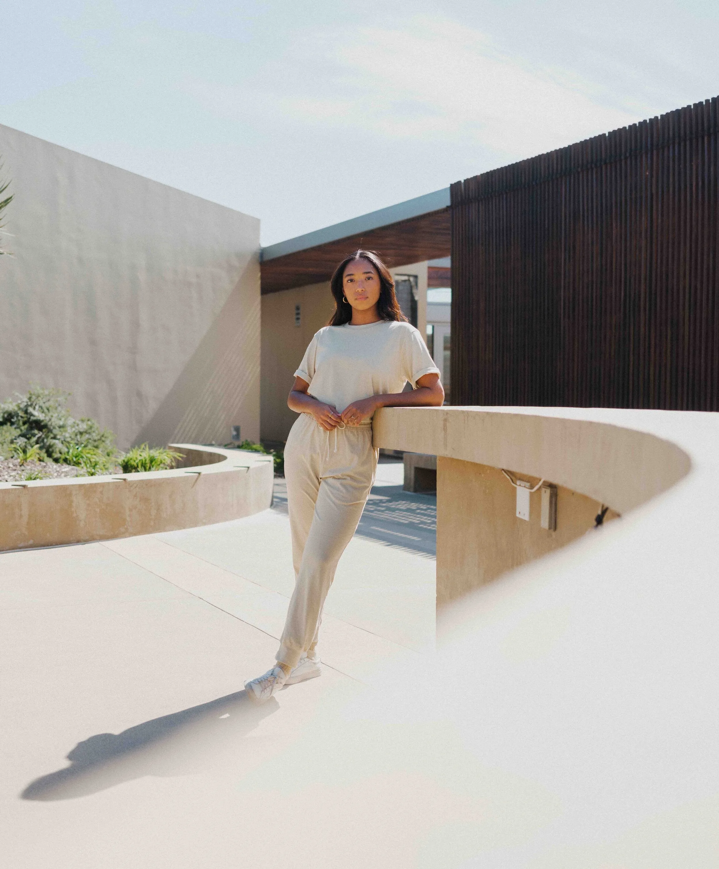 Limited Edition: Women's Living Color Tan-Green Jogger Pants sold by Harvest and Mill product image thumbnail 2