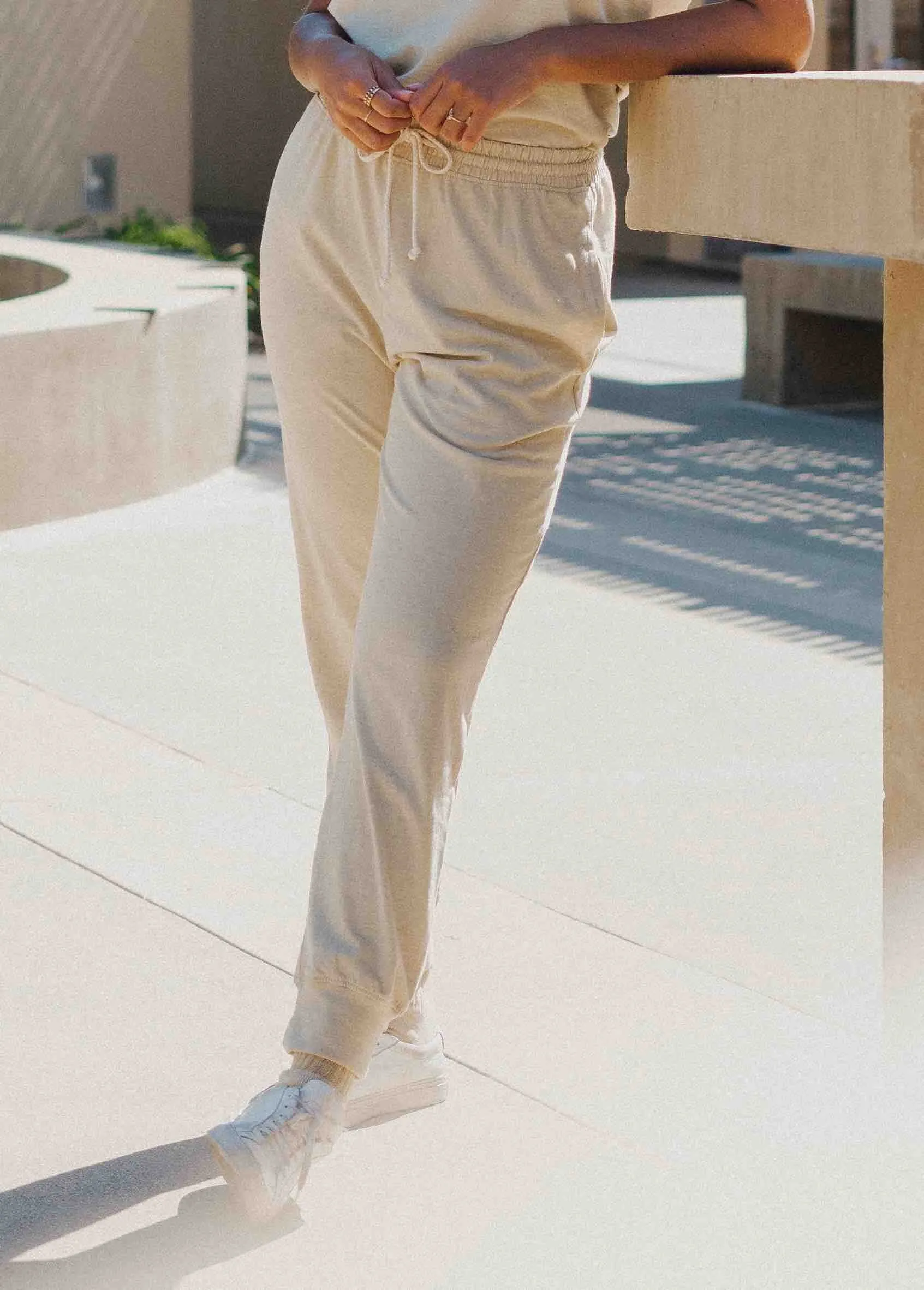 Limited Edition: Women's Living Color Tan-Green Jogger Pants sold by Harvest and Mill product image thumbnail 3