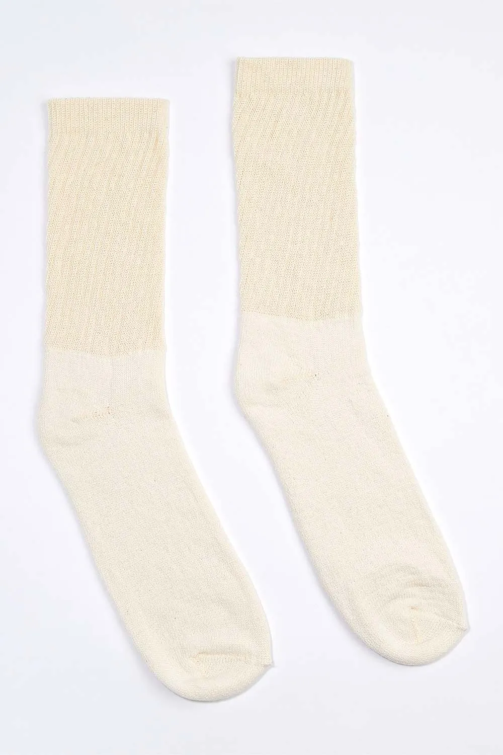 Women's Organic Cotton Socks Natural-White Crew sold by Harvest and Mill product image thumbnail 2