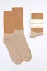 Women's Organic Cotton Socks Brown Crew sold by Harvest and Mill