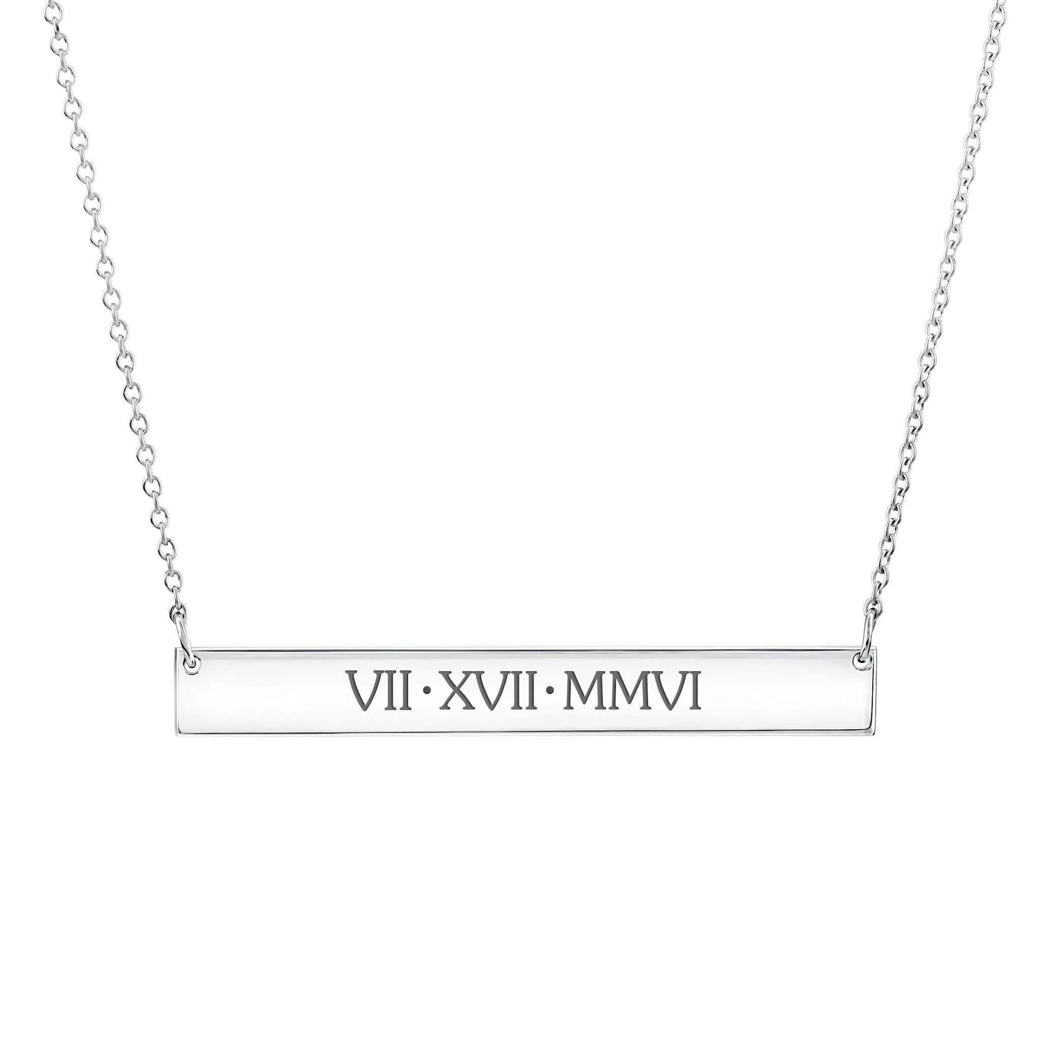 Skinny Bar Necklace - Uppercase sold by Tiny Tags product image thumbnail 2
