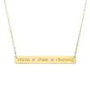 Personalized Skinny Bar Birthstone Necklace - 2 Stones sold by Tiny Tags