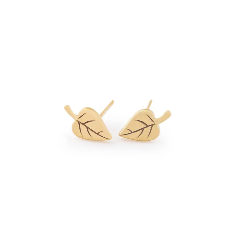 Leaf Stud Earrings sold by Tiny Tags