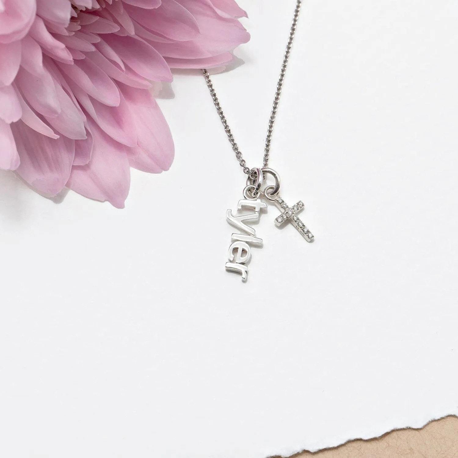Pavé Cross Charm sold by Tiny Tags product image thumbnail 5