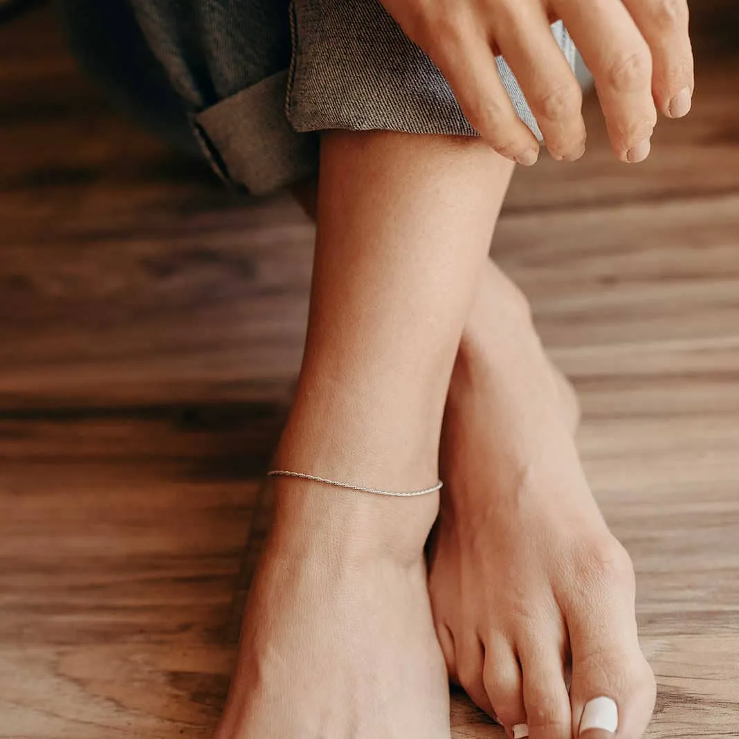 Rope Anklet sold by Tiny Tags product image thumbnail 2