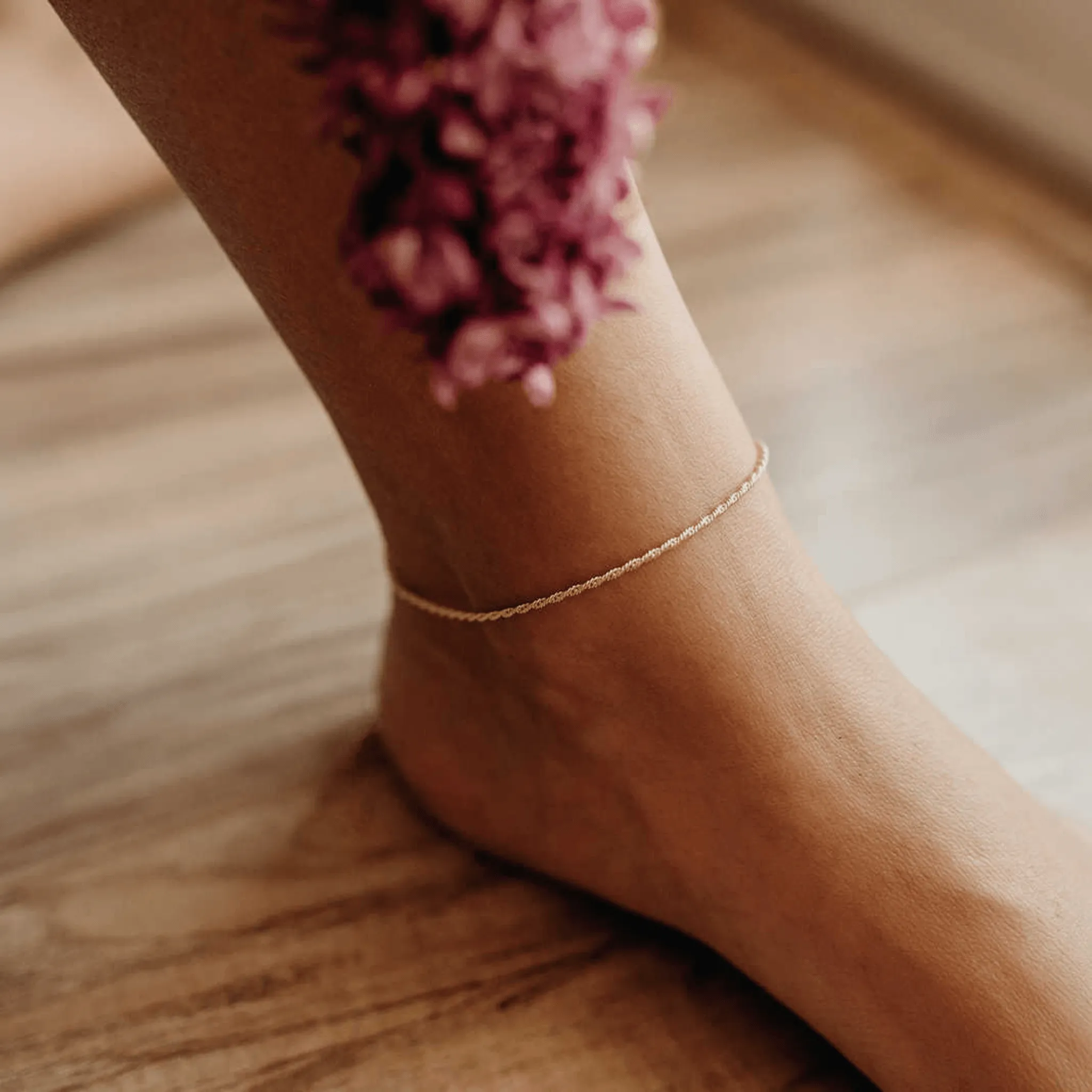 Rope Anklet sold by Tiny Tags product image thumbnail 3