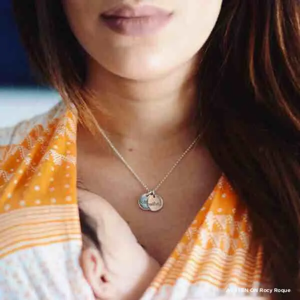 Sterling Silver Circle Necklace sold by Tiny Tags product image thumbnail 2