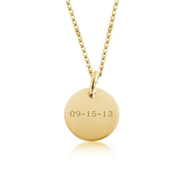 Gold Initial Circle - Lowercase sold by Tiny Tags product image thumbnail 3