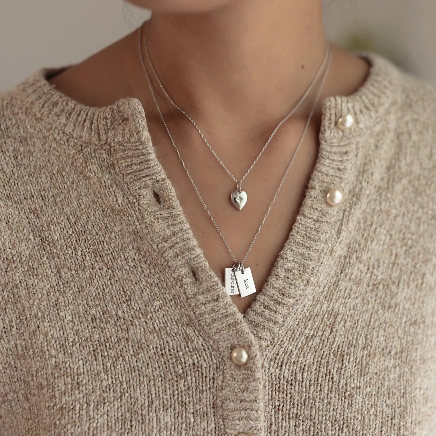 Heart Mini Locket Necklace sold by Tiny Tags