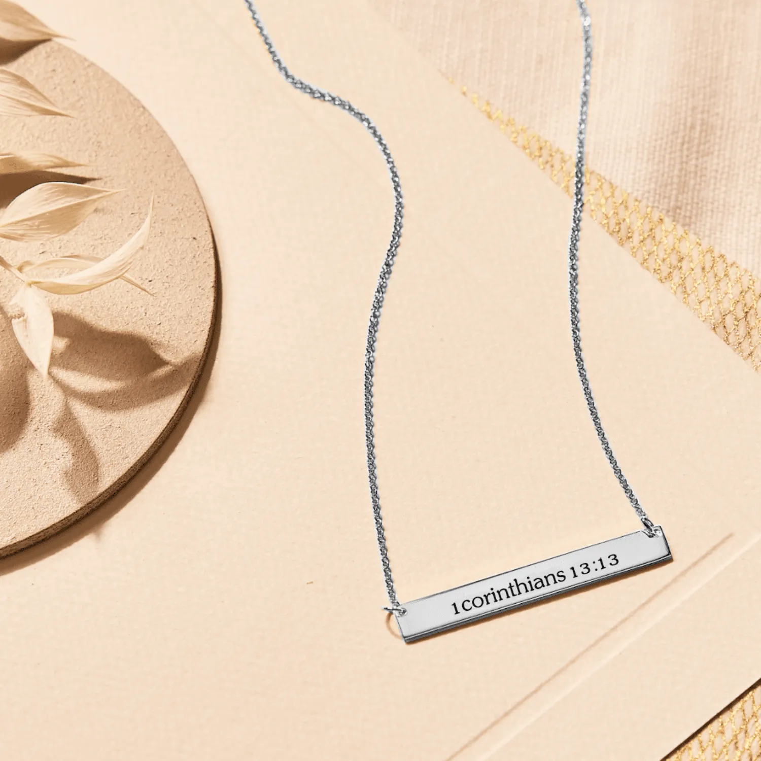 Sterling Silver Skinny Bar Necklace sold by Tiny Tags product image thumbnail 5