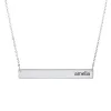 Sterling Silver Skinny Bar Necklace sold by Tiny Tags