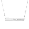 14k Gold Skinny Bar Birthstone Necklace - 2 Stones sold by Tiny Tags