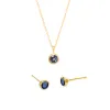 Gold Birthstone Bundle (Necklace + Earrings) sold by Tiny Tags