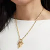 Front Clasp Pavé Date Combination Necklace sold by Tiny Tags