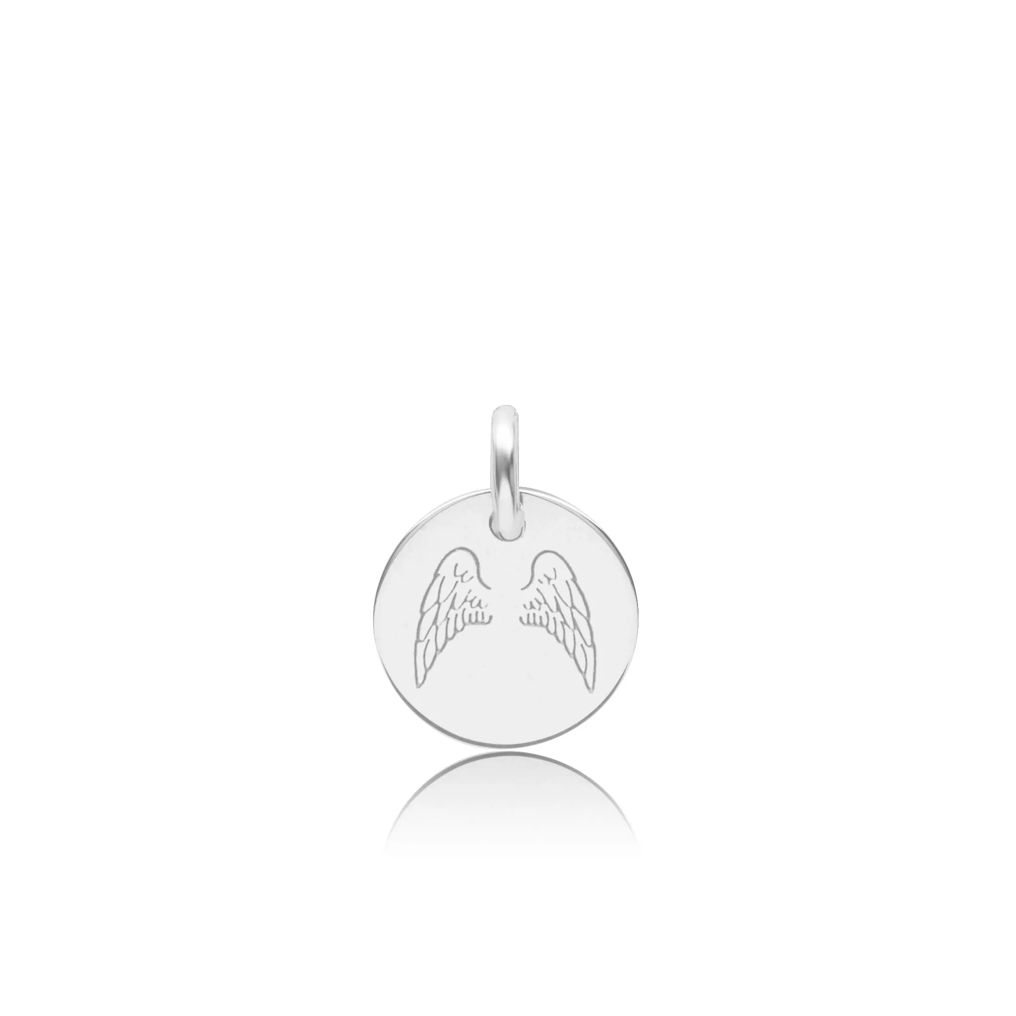 14k Gold Engravable Angel Wings sold by Tiny Tags product image thumbnail 4