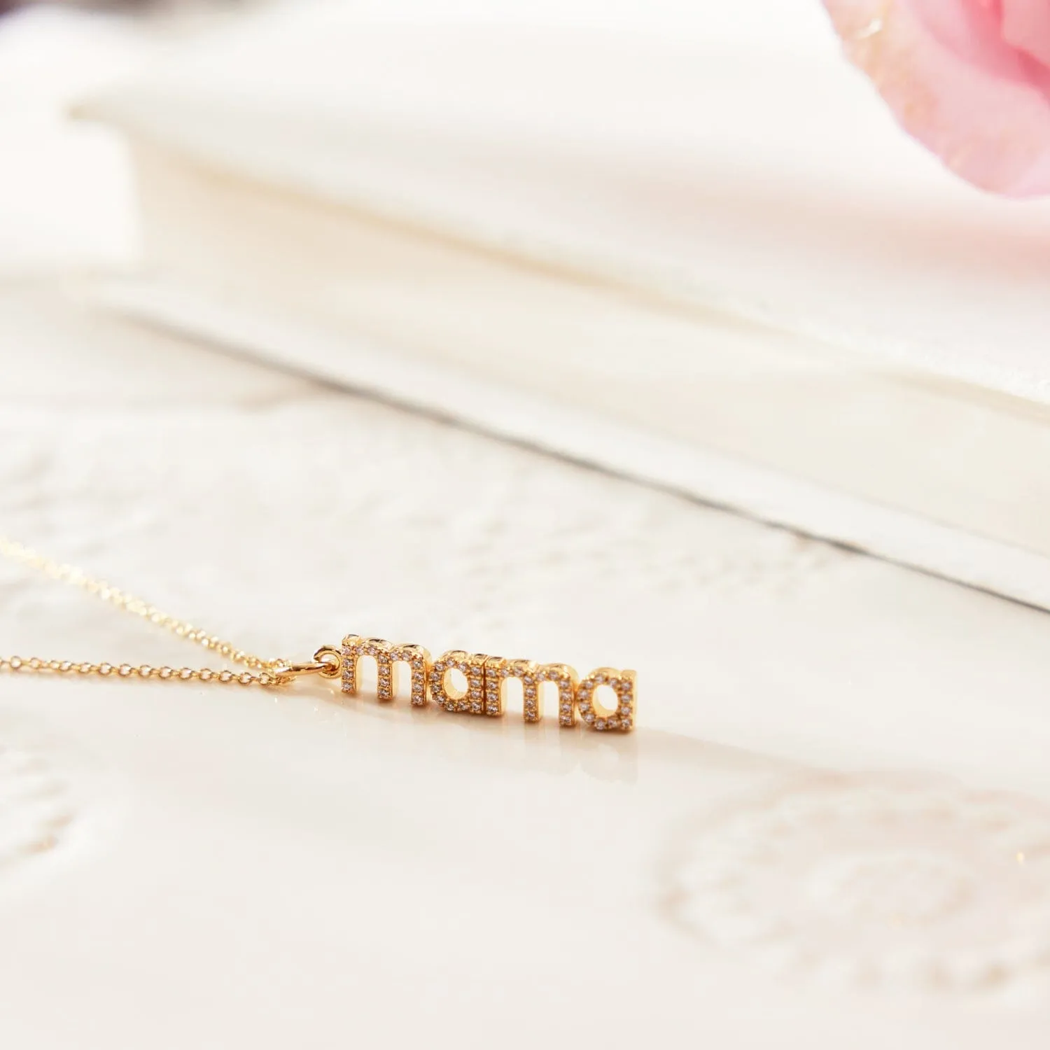 Pavé Vertical Mama Charm sold by Tiny Tags product image thumbnail 4