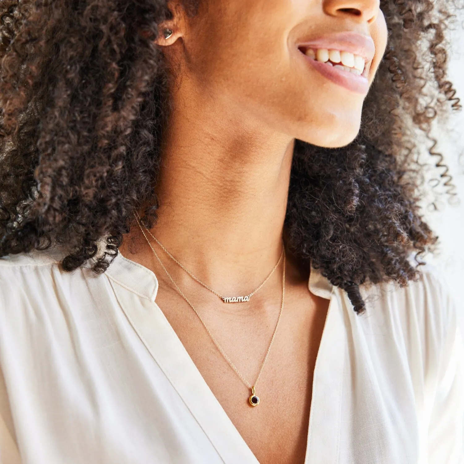 Birthstone Charm Necklace sold by Tiny Tags product image thumbnail 5