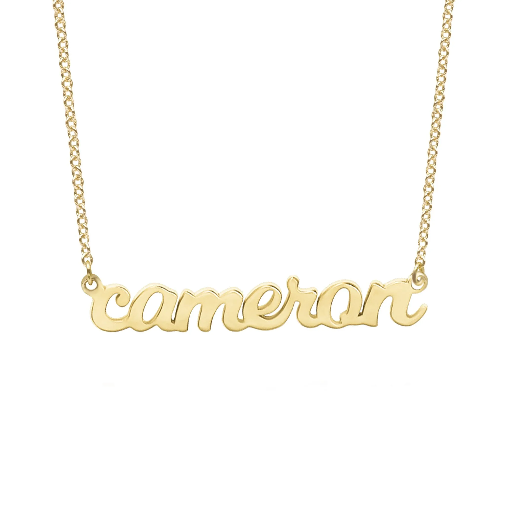 Script Nameplate Necklace sold by Tiny Tags product image thumbnail 4