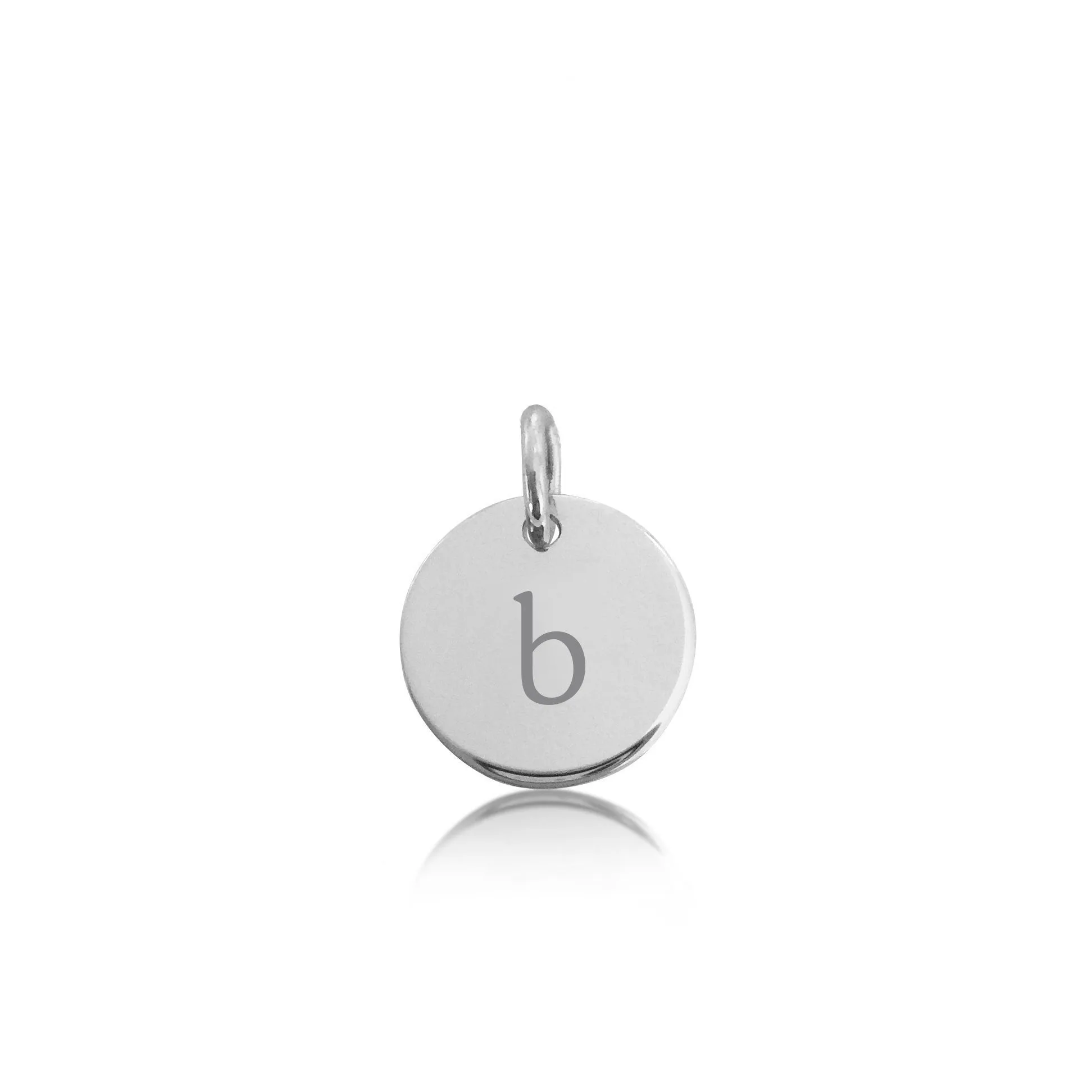 14k Gold Initial Circle - Lowercase sold by Tiny Tags product image thumbnail 4