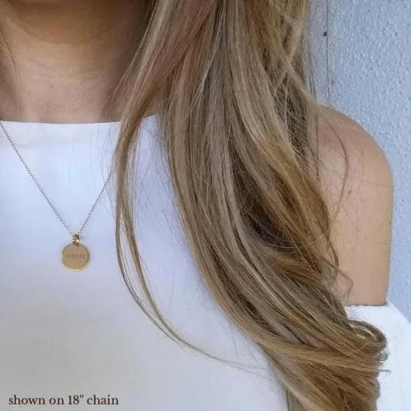 14k Gold Circle sold by Tiny Tags product image thumbnail 2