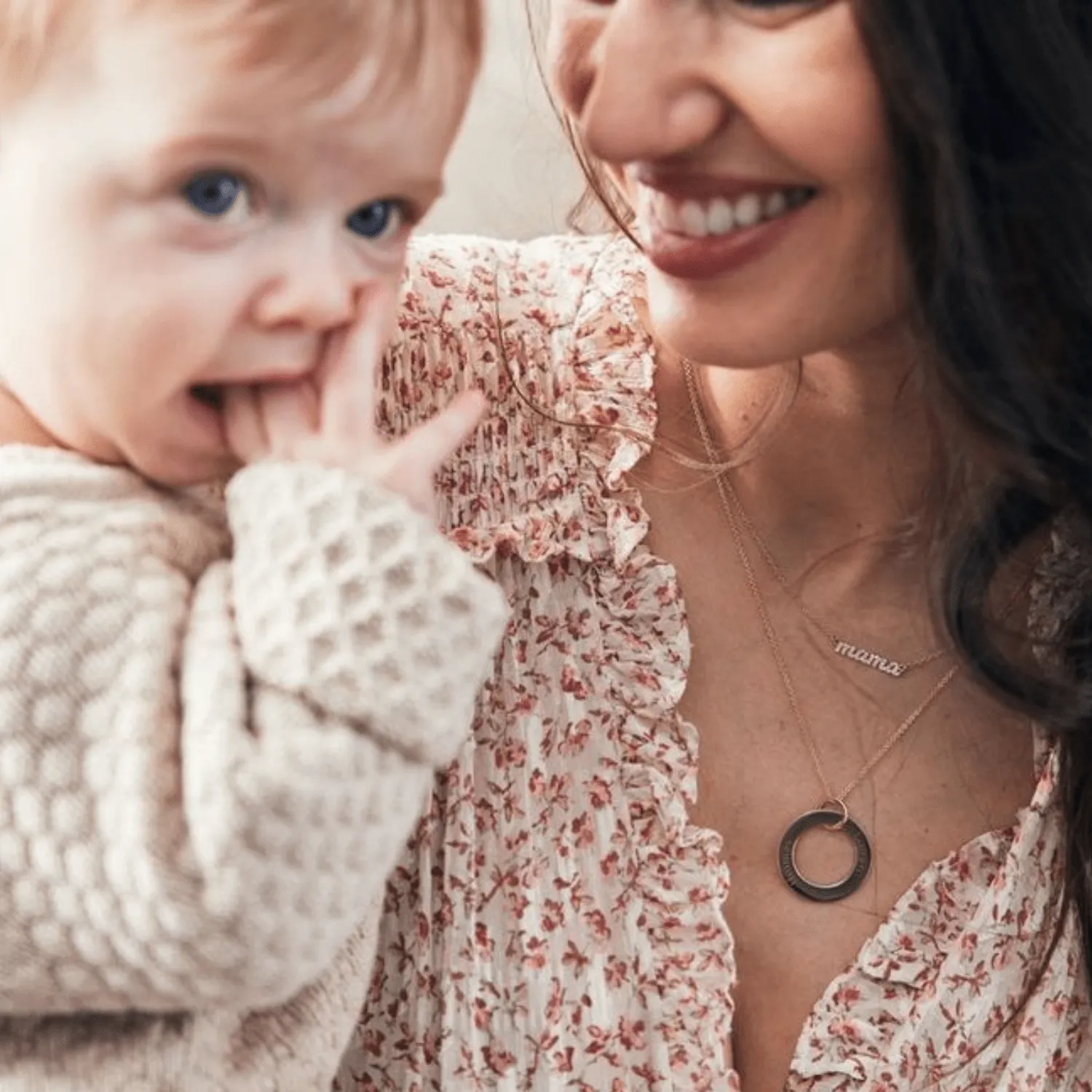 Pavé Script Mama Necklace sold by Tiny Tags product image thumbnail 5