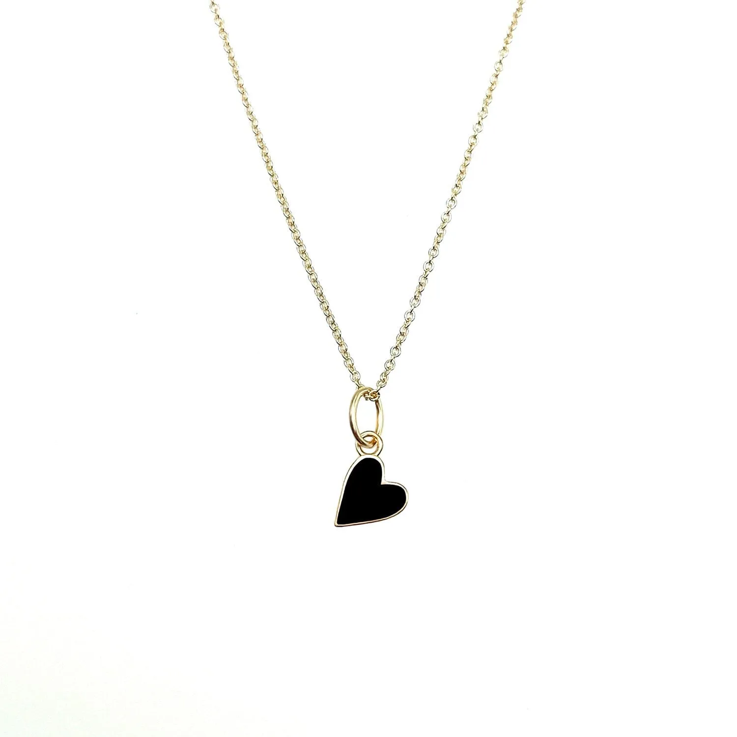 Solid Enamel Heart Necklace sold by Tiny Tags product image thumbnail 5