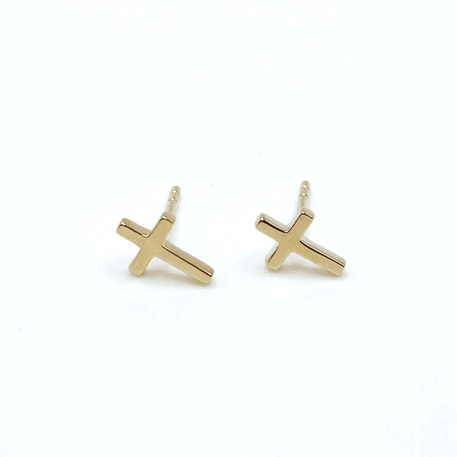 Cross Stud Earrings sold by Tiny Tags product image thumbnail 2