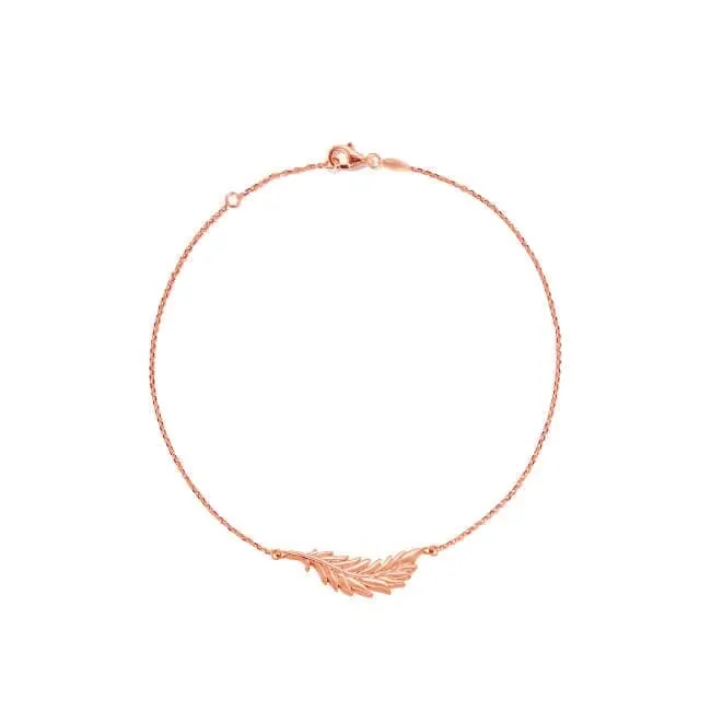 14k Gold Flamingo Feather Bracelet by Lindsey Gurk sold by Tiny Tags product image thumbnail 4