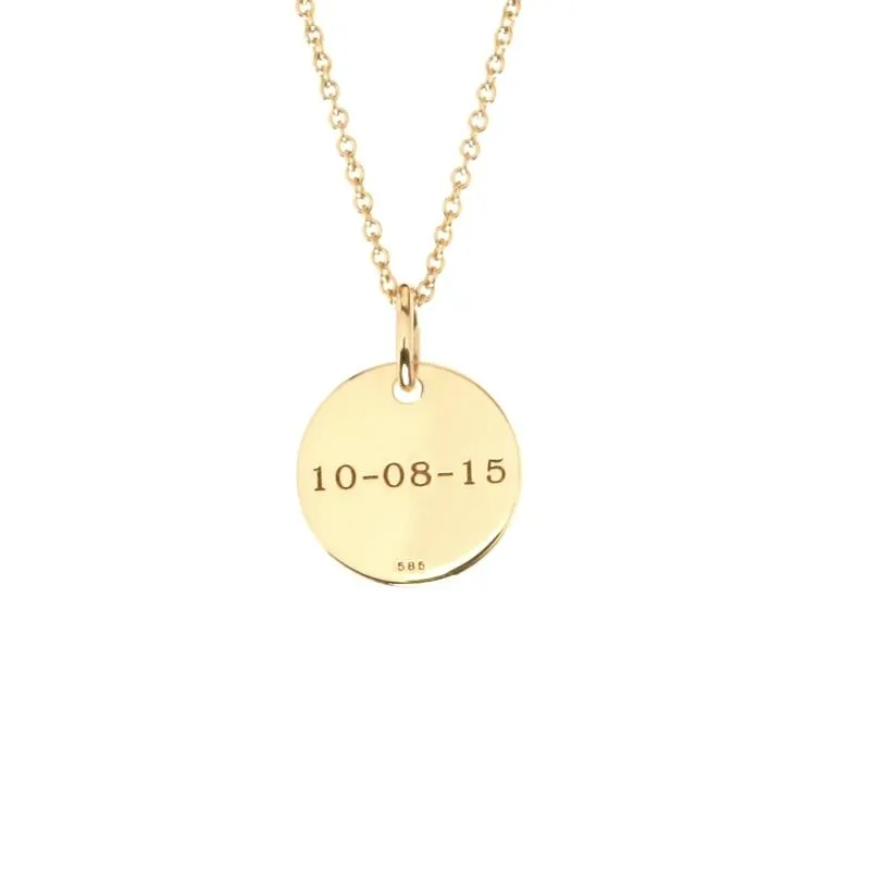 Gold Initial Necklace - 3 Circles - Uppercase sold by Tiny Tags product image thumbnail 3