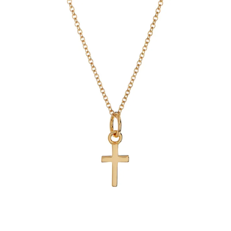 14k Gold Cross Necklace sold by Tiny Tags