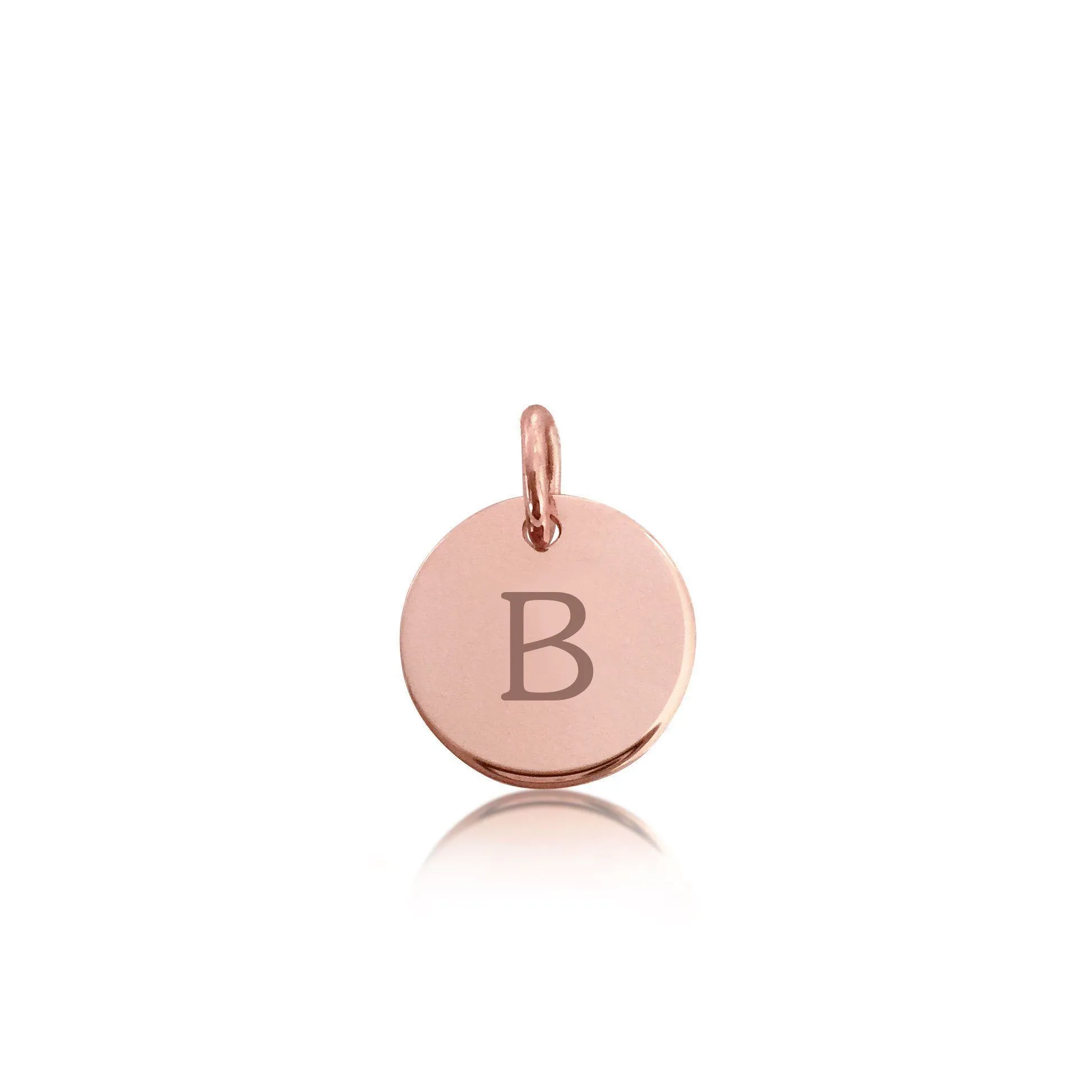 14k Gold Initial Circle - Uppercase sold by Tiny Tags
