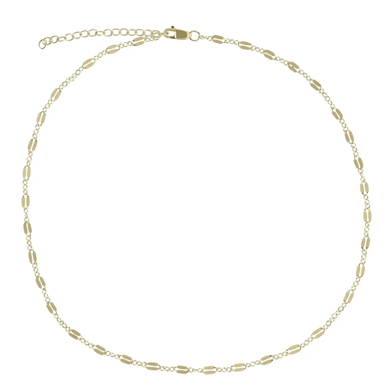 14K Gold Nova Choker sold by Tiny Tags