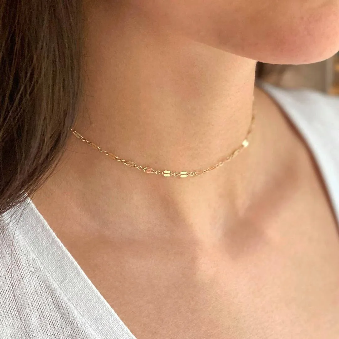 14K Gold Nova Choker sold by Tiny Tags product image thumbnail 3