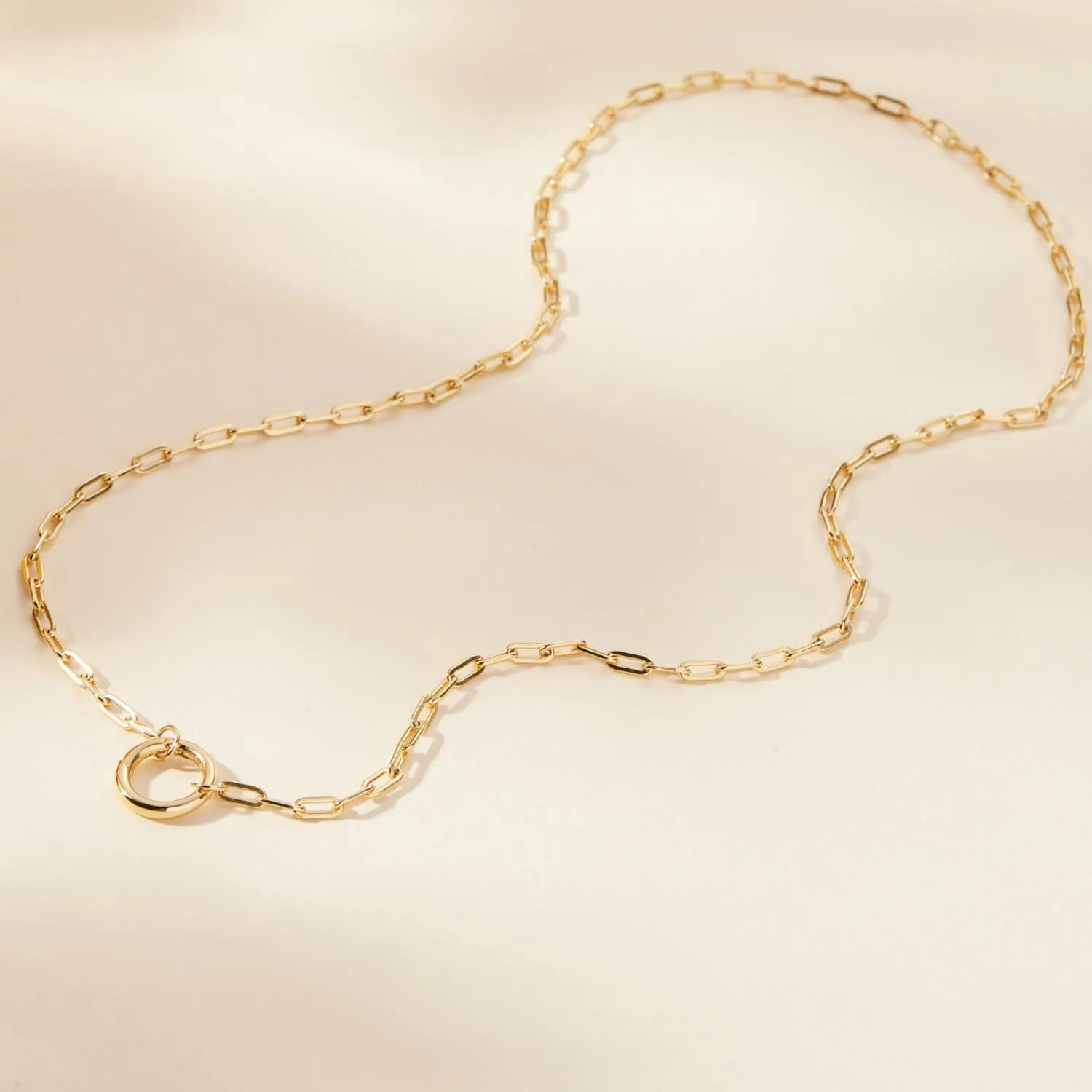 Front Clasp Paperclip Chain sold by Tiny Tags