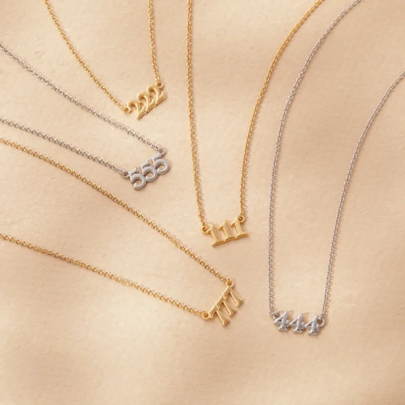 Angel Number Necklace sold by Tiny Tags