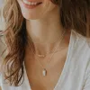 Sterling Silver Mini Dog Tag Necklace sold by Tiny Tags