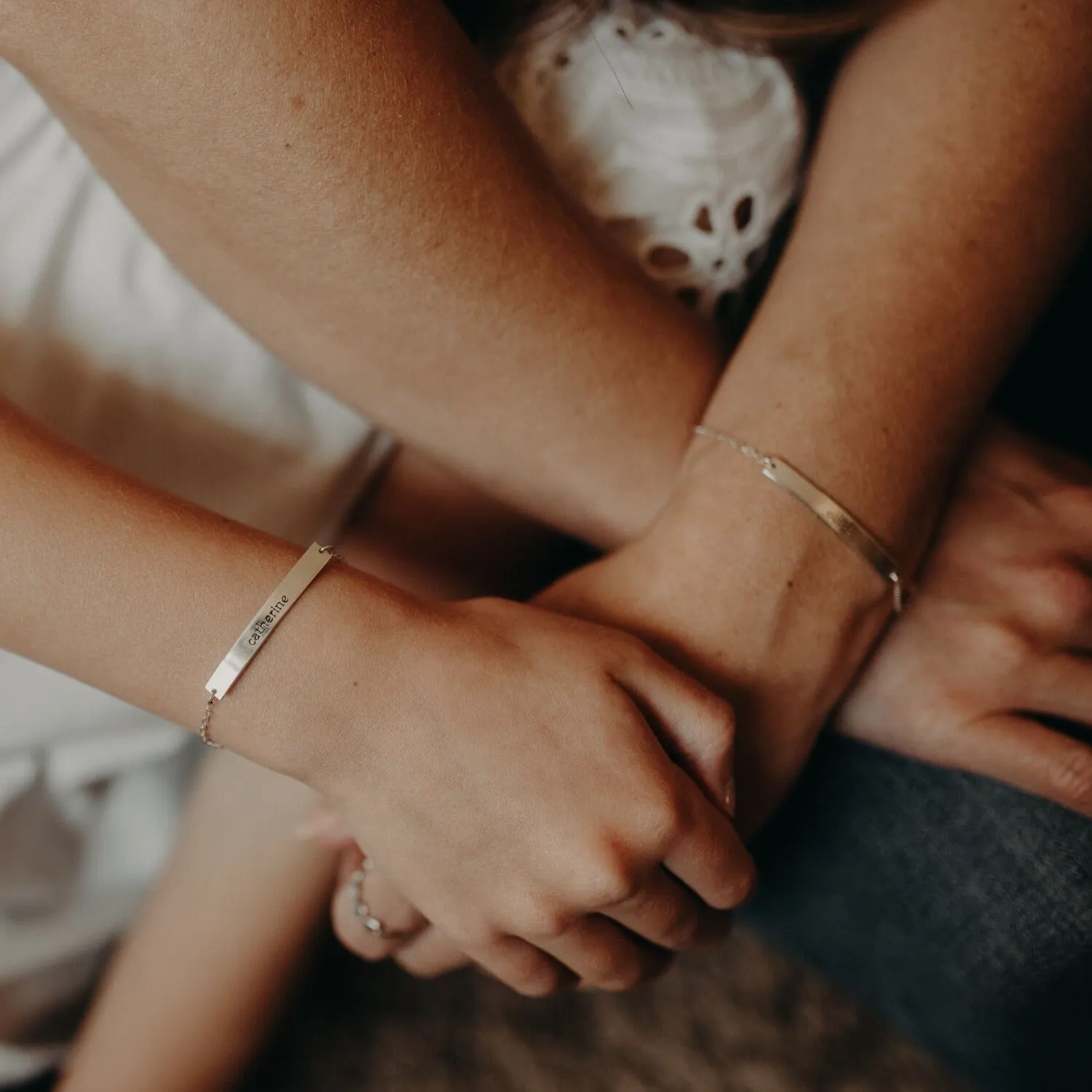 14k Gold Bar Bracelet sold by Tiny Tags product image thumbnail 4