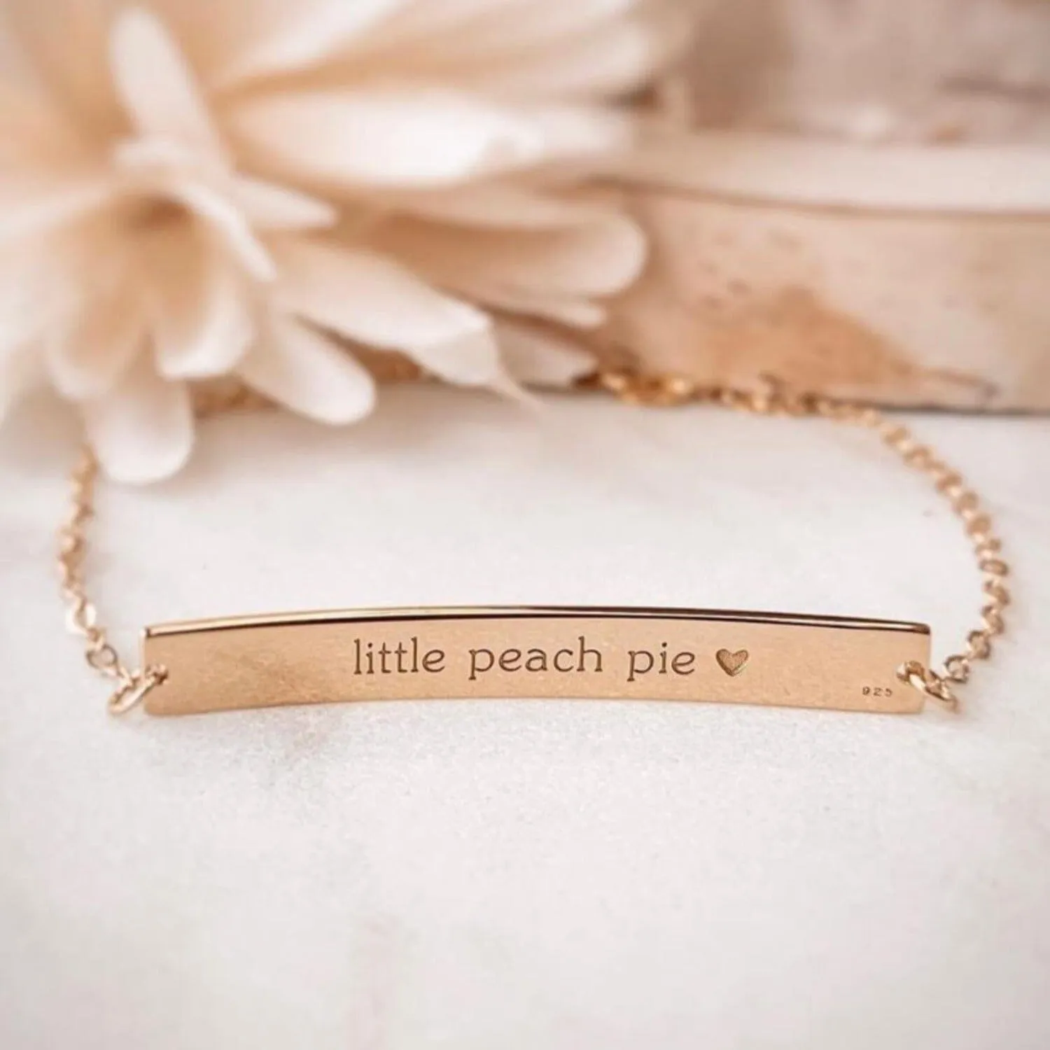 14k Gold Bar Bracelet sold by Tiny Tags product image thumbnail 2