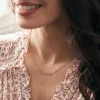 14k Gold Pavé Diamond Script Mama Necklace sold by Tiny Tags