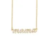 14k Gold Pavé Diamond Script Mama Necklace sold by Tiny Tags