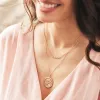 14k Gold Pavé Diamond Script Mama Necklace sold by Tiny Tags