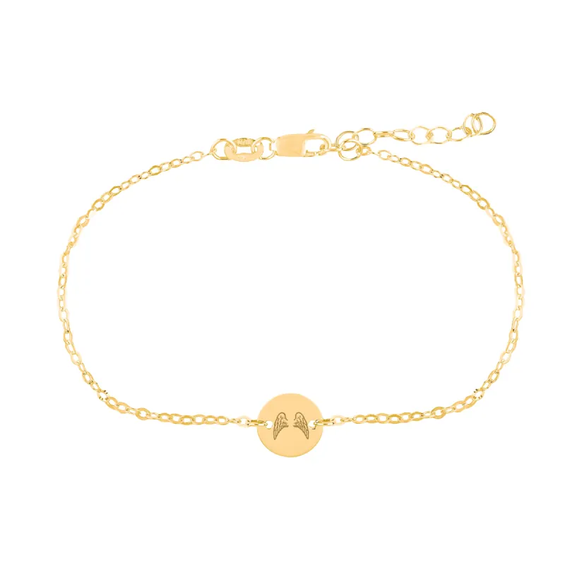 14k Gold Story Chain Bracelet sold by Tiny Tags