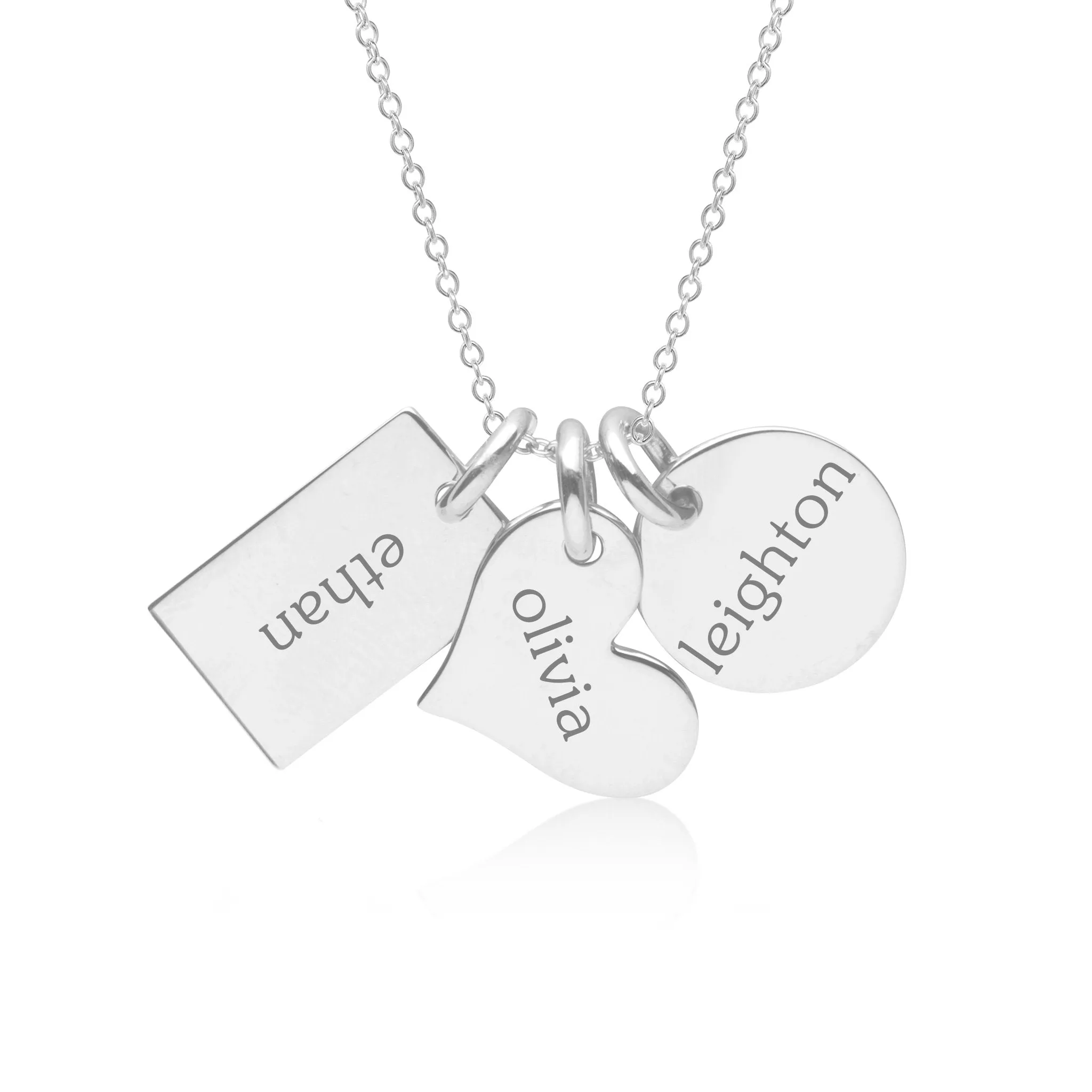 14k Gold Family Necklace sold by Tiny Tags product image thumbnail 4